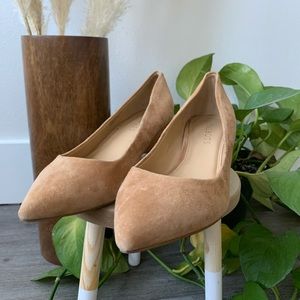 Talbots Tan Suede Wedges